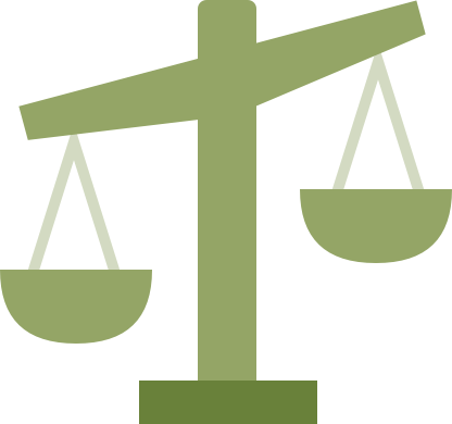 Icon of scales of justice